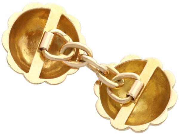 french gold cufflinks