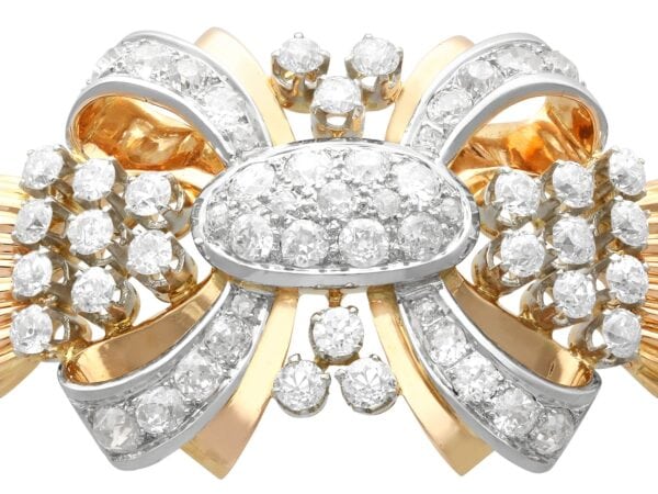 gold art deco bracelet with diamonds