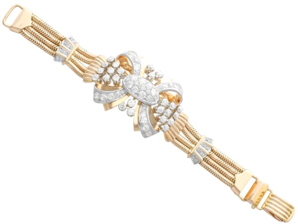 18ct Yellow Gold Bracelet - Art Deco