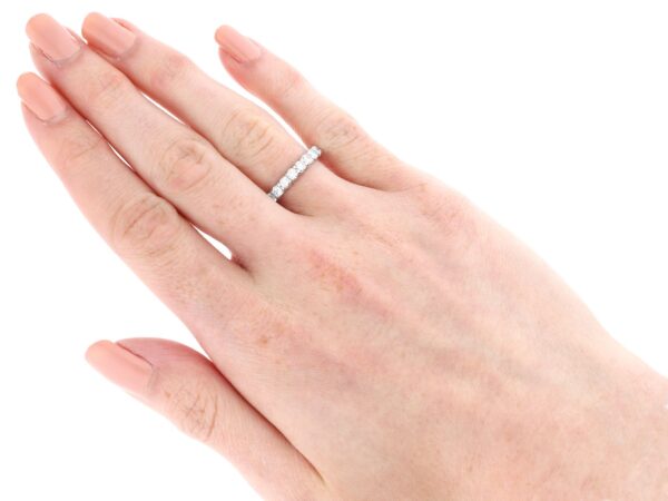wearing French Diamond Eternity Ring