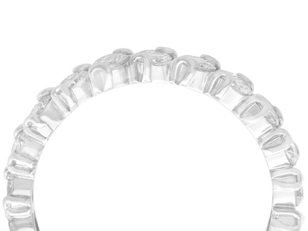 Vintage Full Diamond Eternity Ring close up