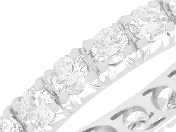 close up of 1.4 Carat Diamond Eternity Ring