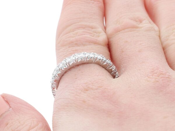 1.4 Carat Diamond Eternity Ring on finger
