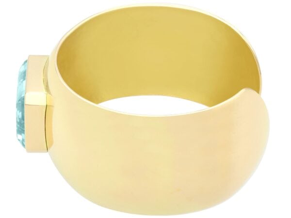 Vintage Yellow Gold Cuff Side View