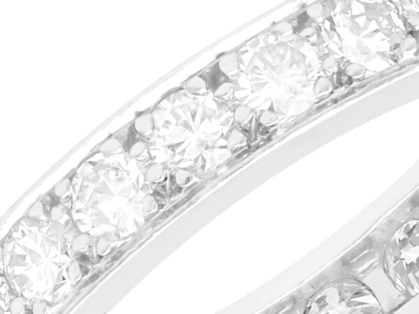 close up of Eternity Ring with 24 Diamonds