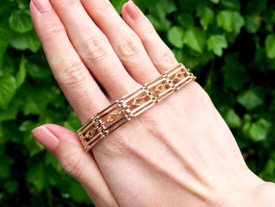 Unusual Gold Gate Bracelet