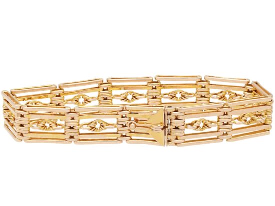 Gold Bracelet Clasp Closed