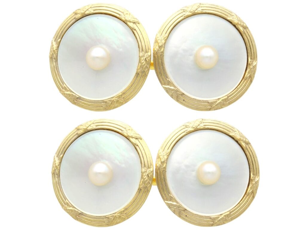 Tiffany and Co Pearl Cufflinks