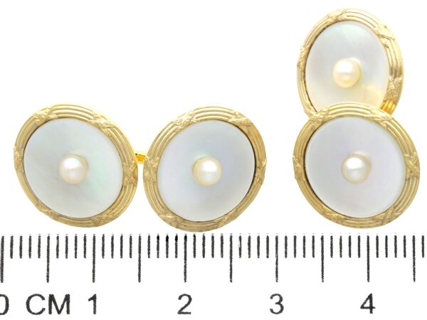 Size of Tiffany and Co Pearl Cufflinks