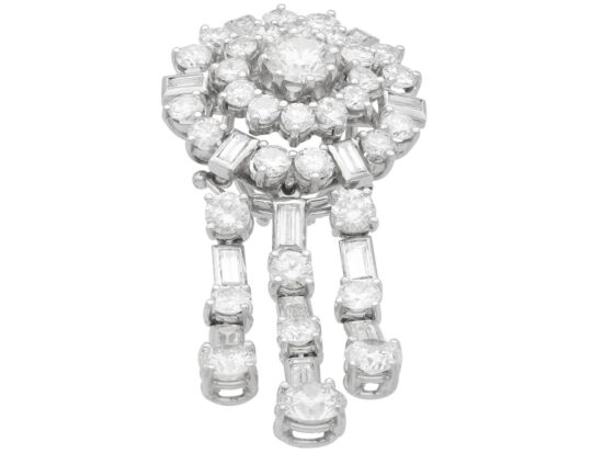 Circular Diamond Halo Earrings Detail