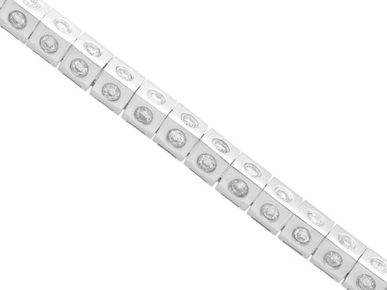 Diamond Link Bracelet Angled View