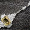 Rectangular Citrine Centre Stone Detail