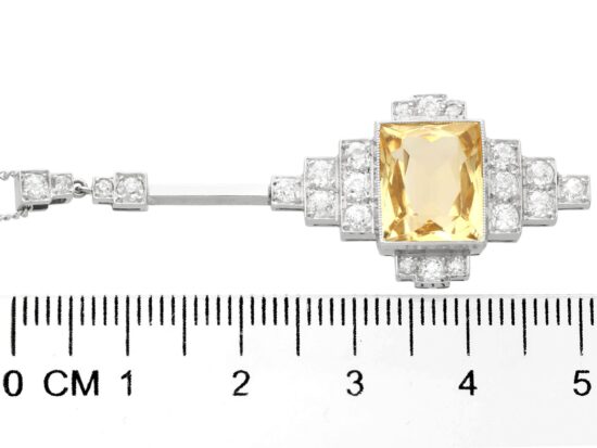 Citrine Pendant Measurement Reference Image