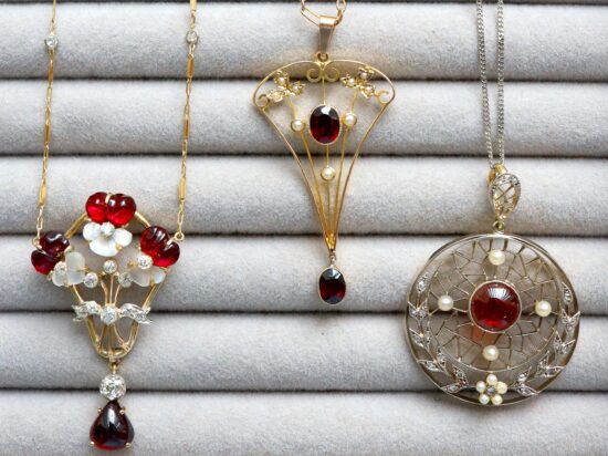 garnet pendants