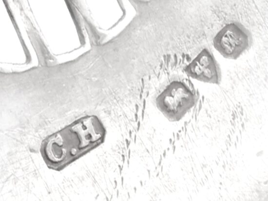 Silver and Enamel Pendant Necklace hallmarks