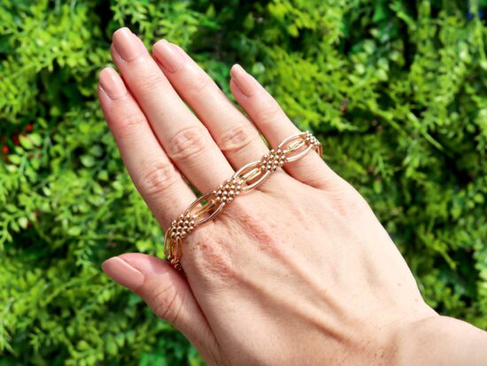Yellow Gold Gate Bracelet Outside
