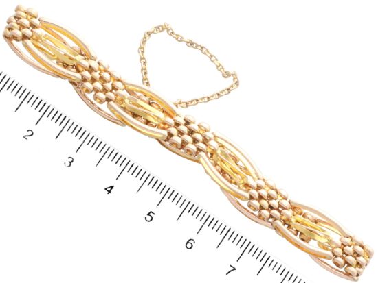 Antique Gold Gate Bracelet Measurement