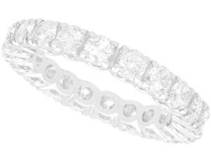 Full Diamond Eternity Ring White Gold