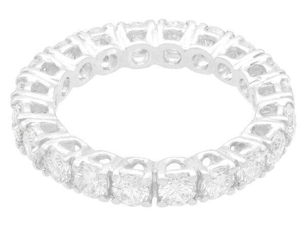 Full Diamond Eternity Ring White Gold