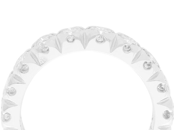 Size L Diamond Eternity Ring close up