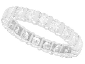 18k white gold diamond eternity ring