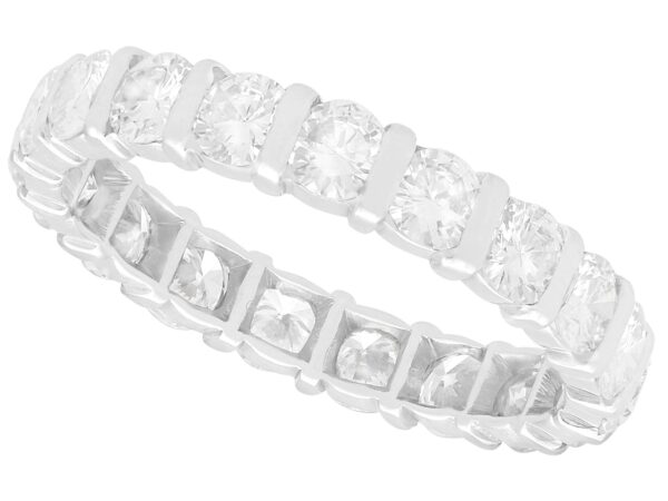 18k white gold diamond eternity ring