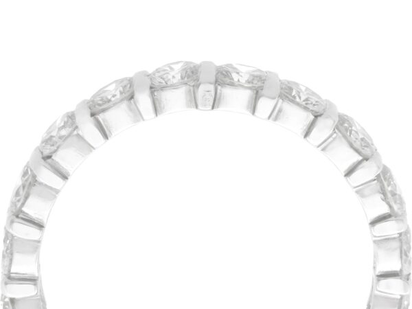 18k white gold diamond eternity ring setting