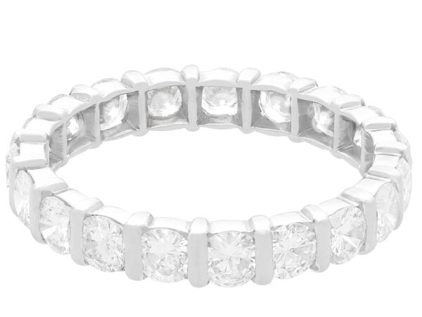 18k white gold diamond eternity ring