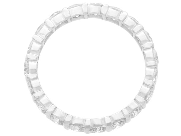 vintage 18k white gold diamond eternity ring