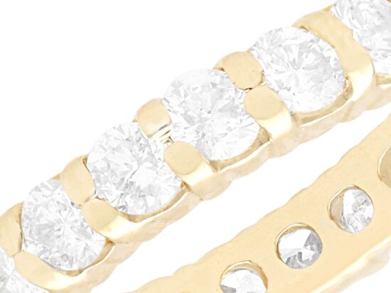 Diamond Eternity Ring Size H 1/2 detail