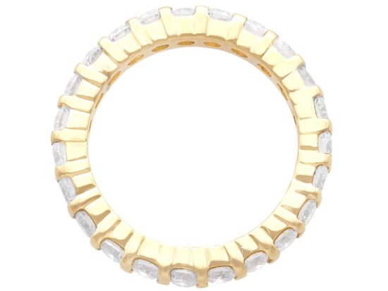yellow gold Diamond Eternity Ring Size H 1/2