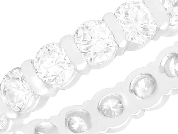 Vintage Eternity Ring Size O 1/2 close up