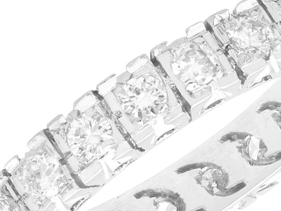 Diamond Eternity Ring Size N close up