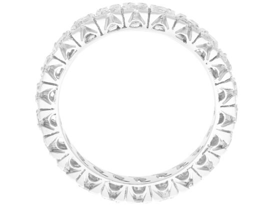 platinum and palladium Diamond Eternity Ring Size N