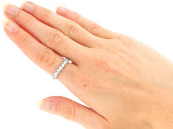 wearing Diamond Eternity Ring Size N