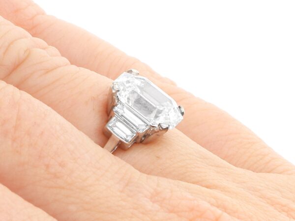 diamond ring on finger