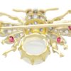 Antique Bug Brooch with Gems reverse