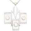 Mother of Pearl and Diamond Necklace