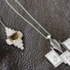 necklaces on display