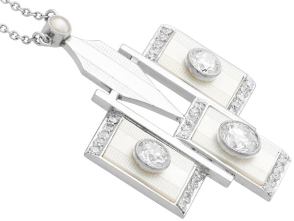 Mother of Pearl Necklace Art Deco Style