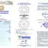 mother of pearl and diamond necklace grading certificate