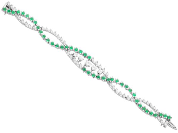 White Gold Emerald Bracelet