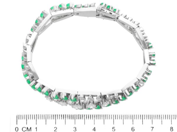 Emerald Diamond Bracelet Measurement