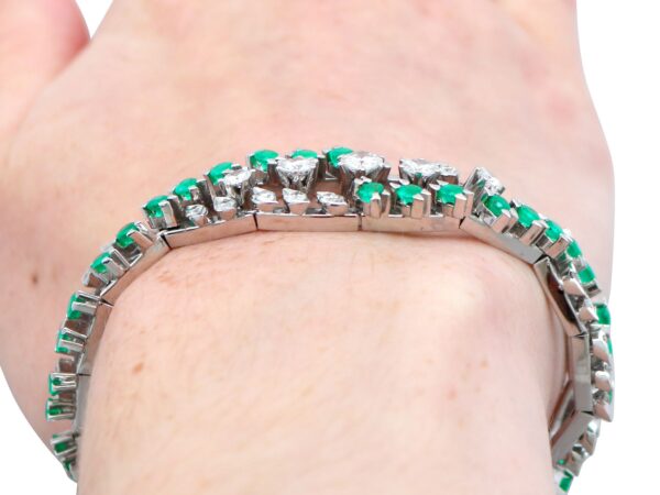 Emerald Bracelet Worn Close-Up