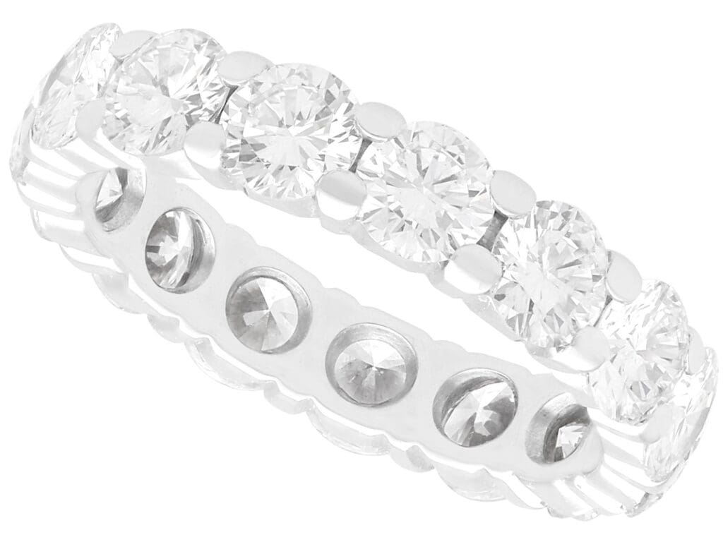 white gold eternity ring for women
