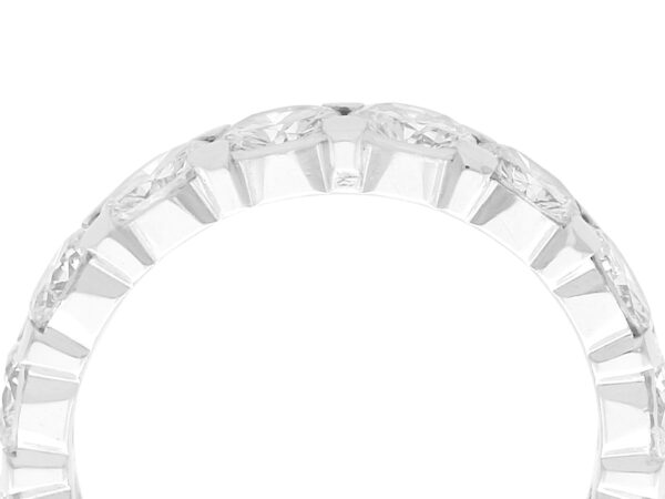 side of white gold eternity ring for women