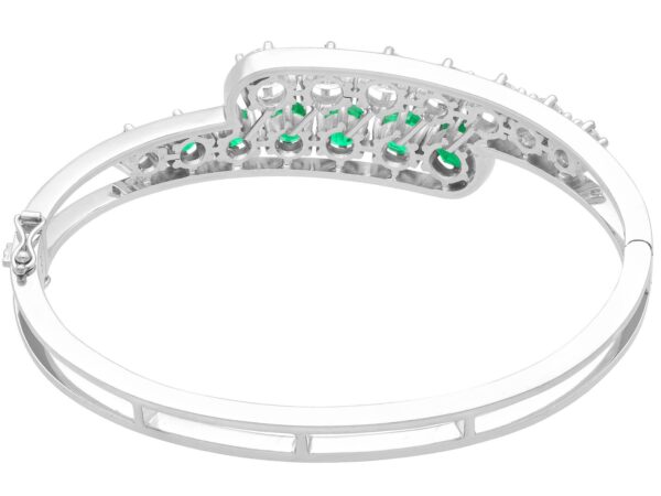 White Gold Bangle Reverse Back View