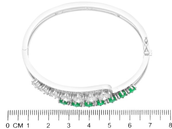 Bracelet Measurement Emerald Diamond White Gold