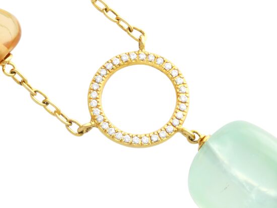 Tumbled Stone Necklace Closeup Detail