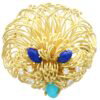 Vintage Lapis Lazuli Brooch